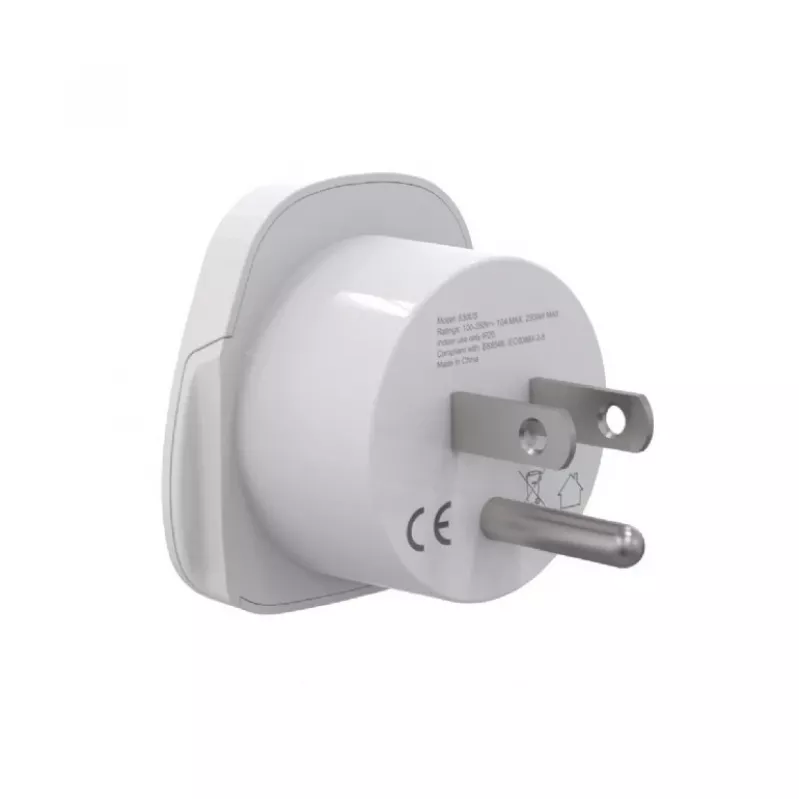 Reisiadapter GEMBIRD A-AC-USMINTF — Maailma pistik USA pistikule, 10 A