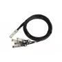 QSFP+ DAC kaabel Extralink 40Gbps kuni 4×10Gbps, 3 m, 30AWG, QSFP+ isane–isane