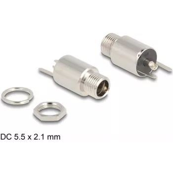 DeLOCK pistik DC 5,5 x 2,1 mm emane sisselõigatav jooteversioon 20 V 9 A