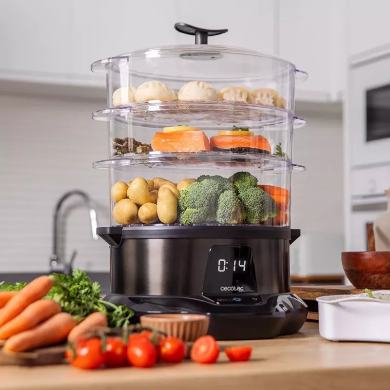 Cecotec Food Steamer | Vapovita 3000 Pro | 1000 W | Korvide arv 3