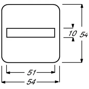 Seinakate Busch‑Jaeger 2506-212 Beež, kruvideta, 54×54 mm