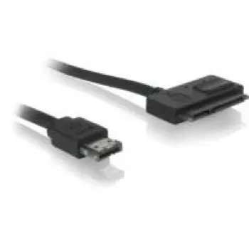 SATA-kaabel DeLOCK Power Over eSATA 22pin 0.5m Must