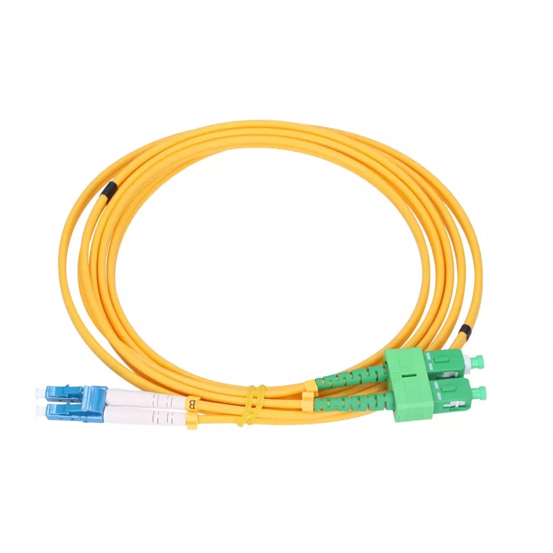 Patchcord Extralink SC/APC - LC/UPC singlemode duplex G.657.A1 3mm 1m