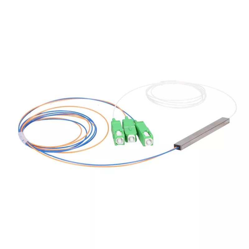 Kaablijaotur Extralink Splitter 1:2 PLC SC/APC 900µm 1m valge