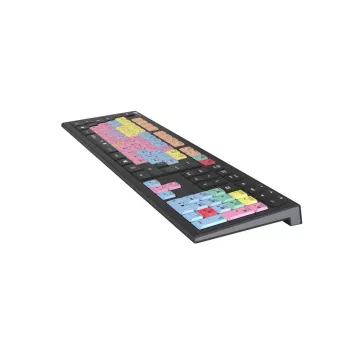 Logickeyboard ASTRA 2 USB AZERTY English Must Täissuuruses Klaviatuur