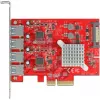 Delock PCI Express x4 kaart 4 x välise SuperSpeed USB 10 Gbps (USB 3.2 Gen 2) USB Type-A emane - USB-adapter - PCIe 3.0 x4 - USB 3.2 Gen 2 x 4 (90481)