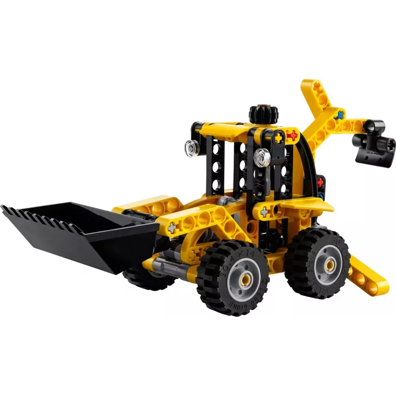Ehituskomplekt LEGO Technic Tagalaadur 42197 — liigendrool, töötav laadur, 104 tk, soovitatav vanus 7+