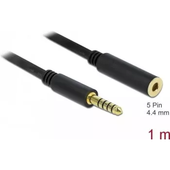Audio kaabel DeLOCK 85796 1m 4.4mm Must