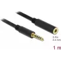 Audio kaabel DeLOCK 85796 1m 4.4mm Must