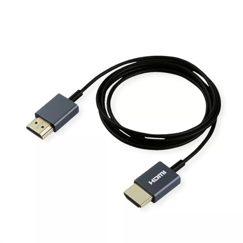 ROLINE HDMI-koaksiaalkaabel üliõhuke 4K60 ST/ST - kaabel - digitaalne/kuvar/video (11.04.5938)