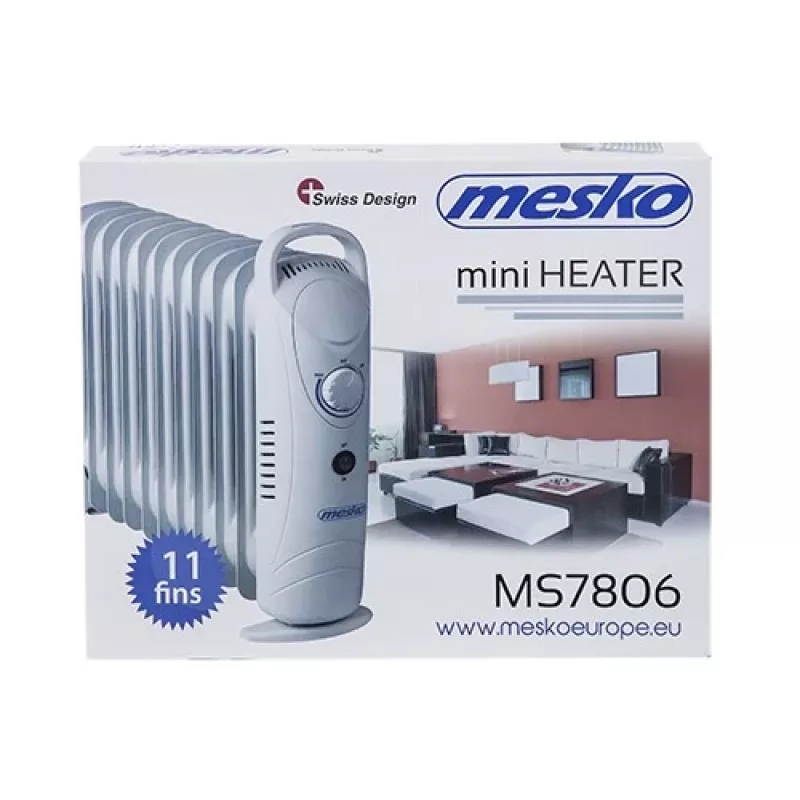 Mesko MS 7806 elektrikeris Õli elektrikeris Sisetingimustes Valge 1200 W
