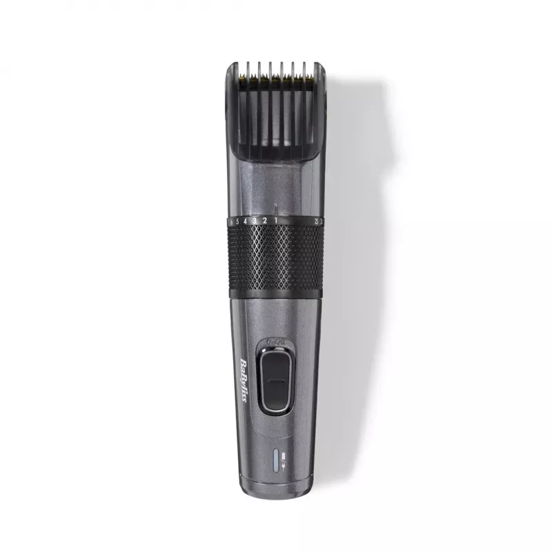 Juukselõikur BABYLISS E976E — juhtmeta, laetav, 26 pikkuseastet, 0,5 mm–25 mm, 40 mm tera, titaan/roostevaba teras, 60 min tööaeg