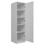 Top e Shop SD-50 BI riidekapp 5 riiuliga, 1 uks, valge raam