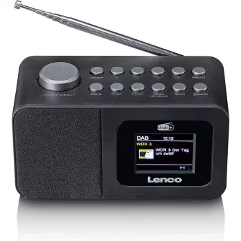 Lauaraadio Lenco CR-625BK — FM/AM-vastuvõtja Bluetoothiga, must