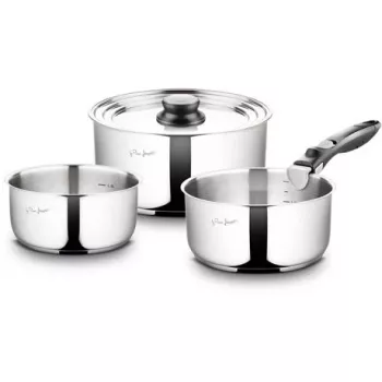 Cookware set LAMART LT1009 — 5-piece non-stick, stainless steel, sandwich base, heat-resistant