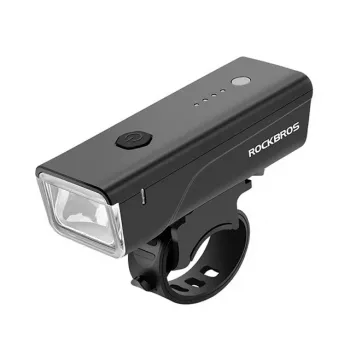 Rockbros jalgrattavalgusti + USB-C - USB-A kaabel 260 lm Must
