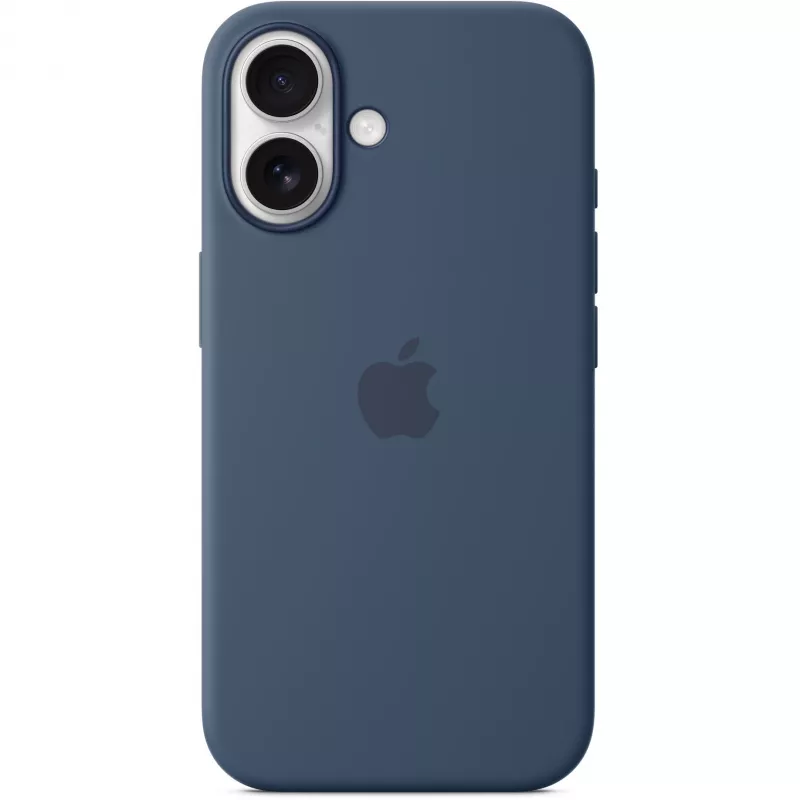 Silikoonümbris Apple iPhone 16 MagSafe Denim Cover sinine 6,1 tolli