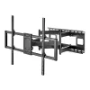 Maclean MC-482 TV seinakinnitusklamber 60-120 tolli lame- ja kumeraekraaniga teleritele, max 120 kg, VESA 900x600, pööratav, kallutatav ja pöörlev, universaalne telerikinnitus