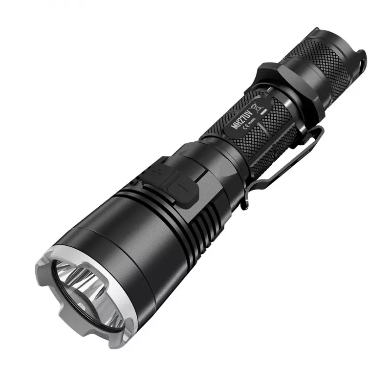 Nitecore MH27UV Must käeshoitav taskulamp LED