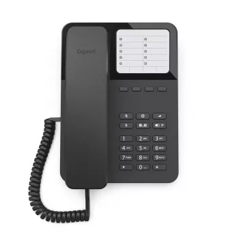 Juhtmega lauatelefon Gigaset Desk400 — juhtmega lauatelefon, must, mudel DESK 400