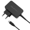 Qoltec 52386 GaN POWER PRO laadija | 1xUSB-C | 65W | 5-20V | 3-3.25A | Must
