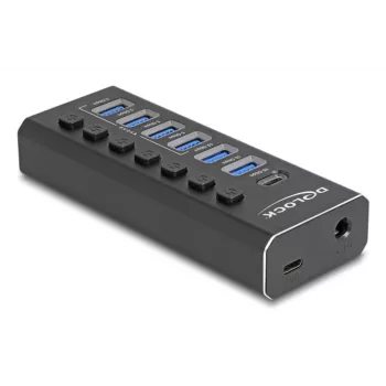 DeLOCK 64326 liidese jaotur USB 3.2 Gen 2 (3.1 Gen 2) Type-C 10000 Mbit/s must