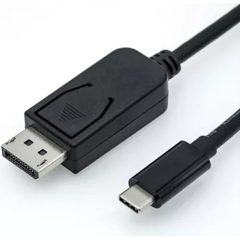 Roline - Väline videoadapter - USB-C 3.1 - DisplayPort - Must