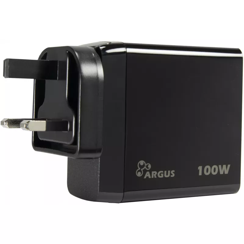 PD laadur INTER-TECH PD-3100 100W USB-C must kiirtoiteadapter