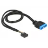 Sisemine USB-kaabel DeLOCK 83776 0,45 m isane pistik – emane pistik