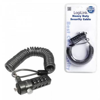 LogiLink NBS004 Kaablilukk Must 1,8 M