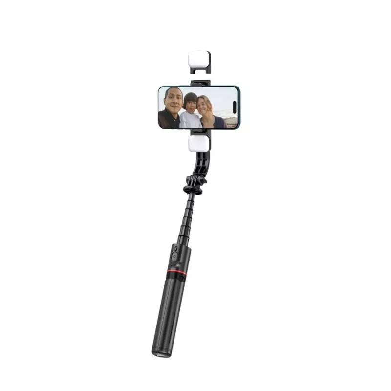 Tech-Protect L05S Selfie Stick alus LED-lamp Bluetooth-kaugjuhtimispult