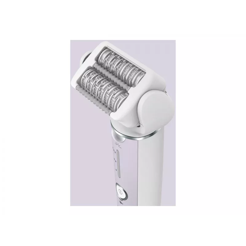 Epilaator Panasonic ES-EY30A — 60 pintsetti, 3 kiirust, märg ja kuiv, akutoitega, valge/lilla