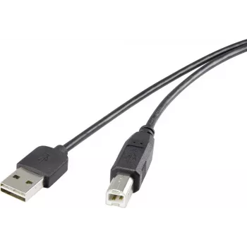 USB-kaabel Renkforce Dupleks USB A pööratav USB Type B-le 2.0, 0,5 m