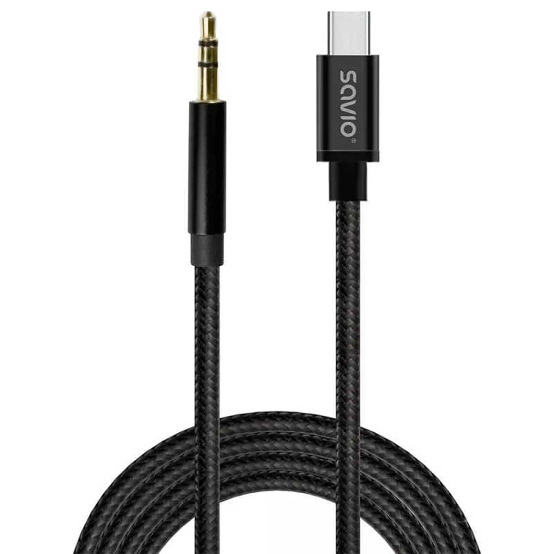 Audio kaabel Savio CL-187 1m Must Male to Male
