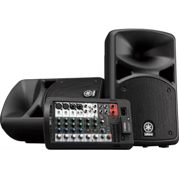 Eraldiseisev PA-süsteem YAMAHA Stagepas 400BT — 400 W, 2-suunaline, 10-kanaliga mikser, Bluetooth 4.1, must