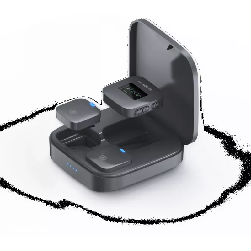 Juhtmeta mikrofoni komplekt Plusonic PS-TDS8 USB‑C, Lightning ja 3,5 mm ühenduvusega