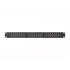PATCH PANEL 48 PORT 1U 19 CAT6A FTP VARjestatud MUST LANBERG