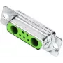 Traatühendus D-Sub 2 Harting 09 69 201 5072 Roheline Metallik