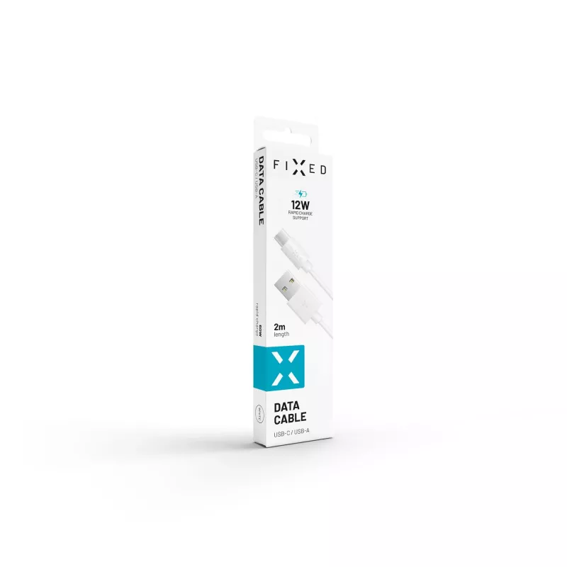 USB-USB-C andme- ja laadimiskaabel FIXED FIXD-UC2M-WH — 2,0 m, valge
