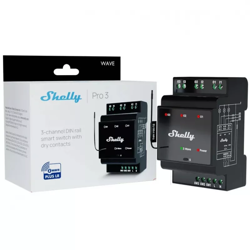 Nutirelee Shelly Wave PRO 3 — must, plastkorpus, 110–240 V AC, 50–60 Hz, 0,3 W, 53×59×96 mm