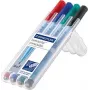 Marker Staedtler Lumocolor correctable 305 4 tk roheline must sinine punane