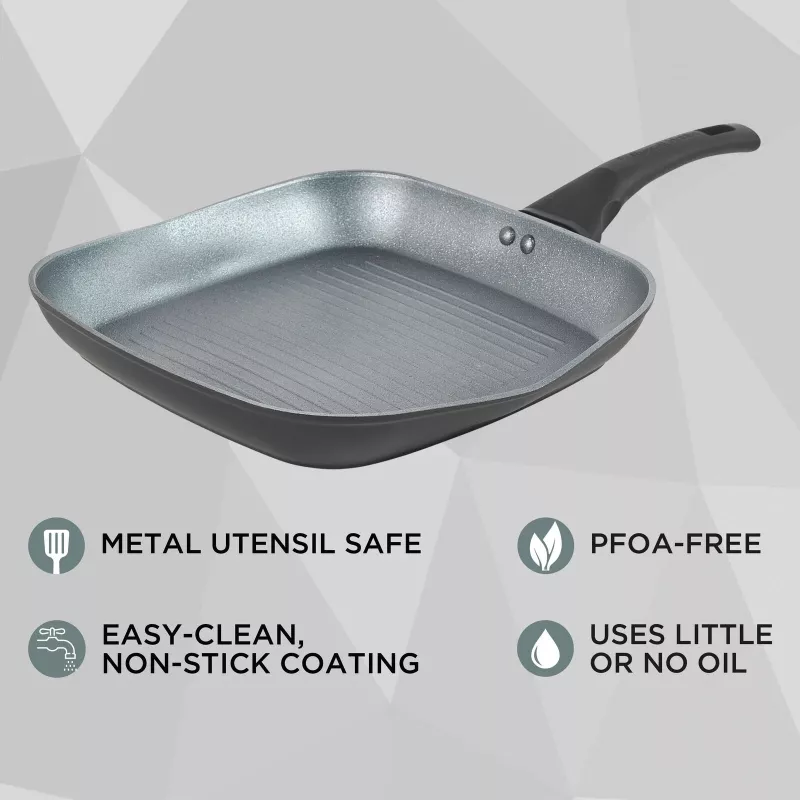 Grillpann Russell Hobbs RH01861EU7 28 cm Crystaltech – mittenakkuva keedupinnaga, lame grillpann