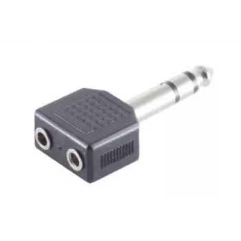 Kaablisoo muundur Microconnect AUDANS 6,35 mm kahele 3,5 mm-le, must