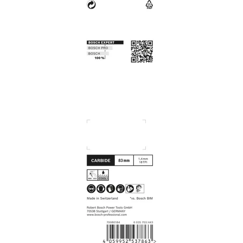 Bosch Expert T118 EHM pusleleht karbiidist 3 tk