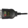Delock USB Type-A to Serial DB9 adapter 9 LED RS-232 testeriga - jadaadapter - USB - RS-232 x 1 - must (90497)