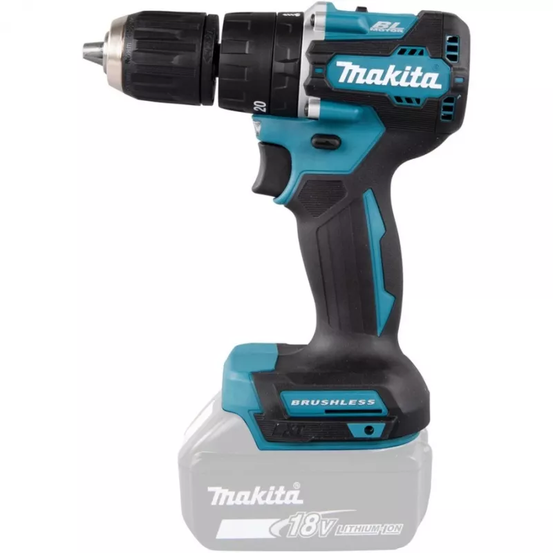 Makita DHP487Z puur 1700 RPM võtmeta 1,4 kg Must, Sinine