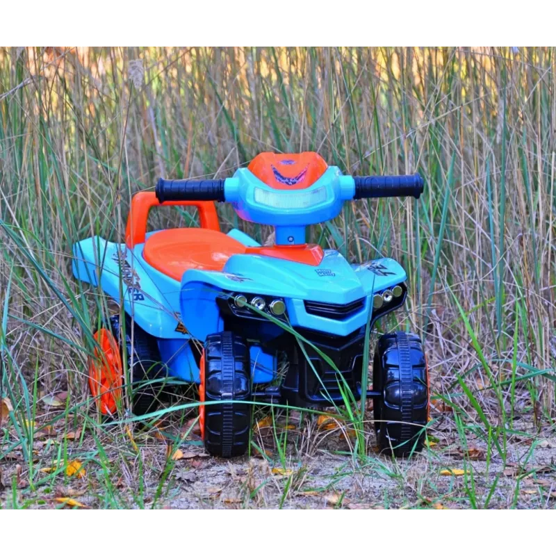 Sõiduk-mänguasi milly mally Ride-on Monster Navy — laste istu-ja-sõida sõiduk, madal istmekõrgus
