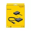 DELOCK HDMI jaotur 1 x HDMI sisse > 2 x HDMI välja 4K 60 Hz