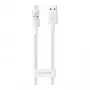 USB-kaabel Baseus Silky Series 2.4A 2m valge — USB laadimis- ja andmekaabel, 2.4A, 2 m, valge