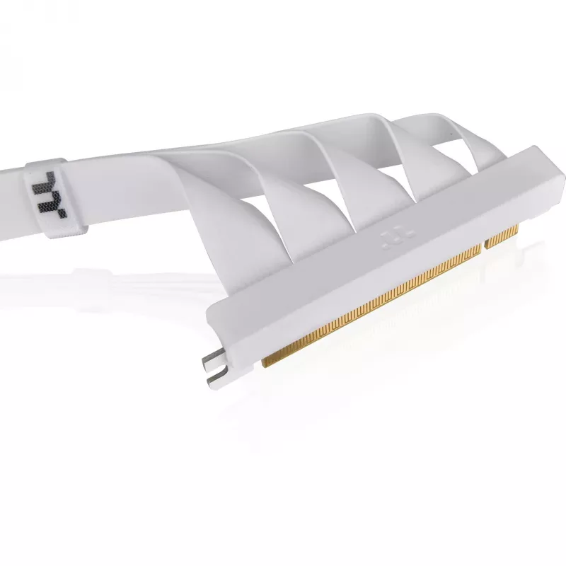 Thermaltake PCI-E 4.0 Dual 90 kraadi riiseri kaabel, 40 cm, valge (AC-077-CO6OTN-C1)